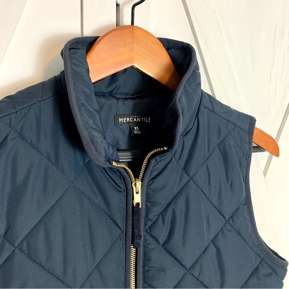 ❤️ J CREW Mercantile Quilted Puffer Vest Primaloft Navy Womens Xsmall EUC - Picture 4 of 12